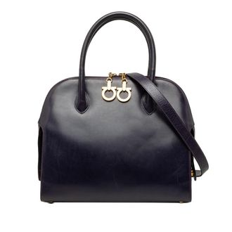 Ferragamo Pre-owned Ferragamo Leather Gancini Dome Satchel Ladies 230QYGMNJ6PN79HY