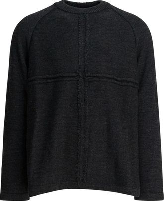 Comme Des Gar&ccedil;ons Jersey de cuello redondo con costuras desgastadas - Knitwear - Hombre - Gris - M