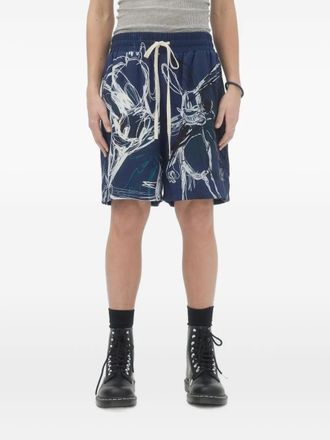 DOMREBEL ROO drawstring shorts - Blue