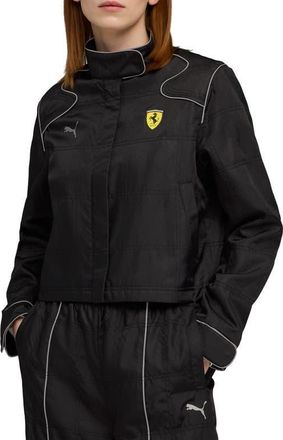 Puma Ferrari Premium Racing Jacket in Puma Black at Nordstrom, Size X-Large