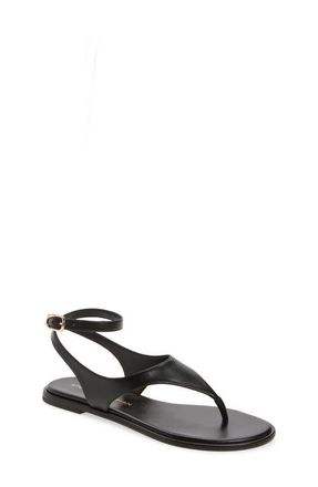 Stuart Weitzman Marley Ankle Strap Sandal in Black at Nordstrom, Size 6.5