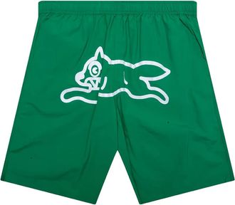 Icecream dog-print shorts - Green