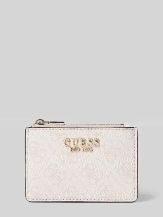 Guess Portemonnaie mit Logo-Detail Modell Laurel in Weiss, Gr&ouml;&szlig;e 1
