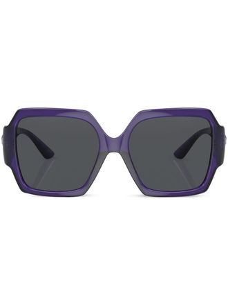 Versace Occhiali da sole squadrati oversize - Viola