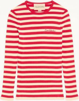 Valentino Maglia In Cotone Donna BETULLA/PARIS XL