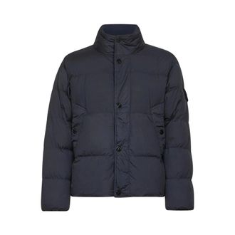 Stone Island Heren, Jassen, Blauw, Maat: S Leer