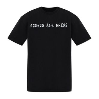 44 Label Group T-Shirts, male, Black, Size: 2XL Logo T-shirt