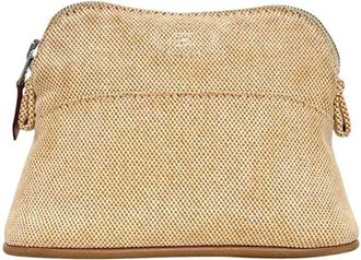 Herm&egrave;s Beige Toile H Pouch (Pre-Owned)