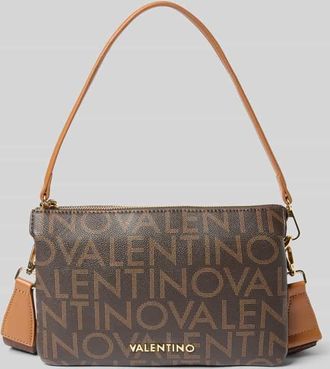 Valentino Handbags Handtasche mit Logo-Muster Modell REGINA in Mittelbraun, Größe 1
