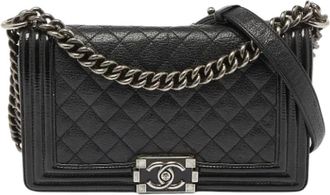 Chanel Pre-owned Leather chanel-bags - Dames - Vintage Schoudertas - Zwart - ONE Size - Vintage