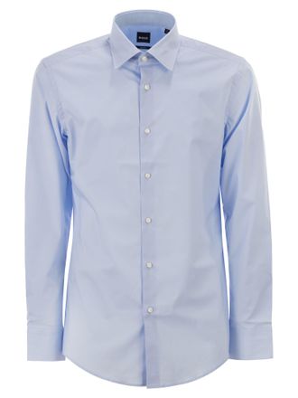 HUGO BOSS Slim Fit Shirt In Stretch Cotton Poplin