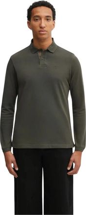 Barbour Lange Mouwen Poloshirt - Heren - Longsleeves - Groen - XL - Katoen - Tops