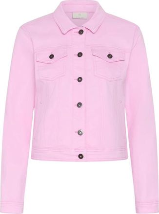 Kaffe Denim Jacket - Dames - Spijkerjassen - Roze - XL - Denim - Jassen
