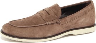 Hogan H262 Mocassino Palude - Heren - Loafers - Bruin - 40 1/2 EU - Leer - Schoenen