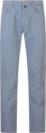 Incotex Slim-Fit Stretch Denim Broek - Heren - Slim Fit Jeans - Blauw - W34 - Denim - Jeans
