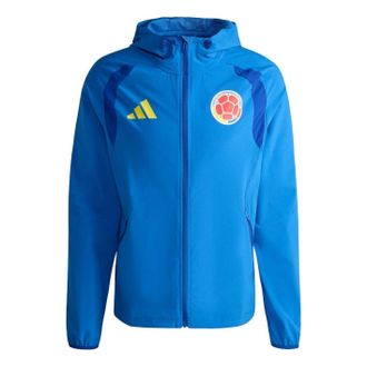 adidas Colombia Tiro Travel Full Zip Windbreaker Victory Blue KH3824