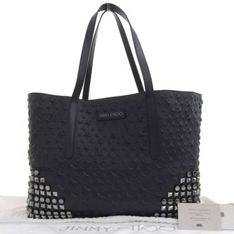 Jimmy Choo London Leather Tote Bag (Pre-Owned)