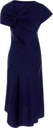 Victoria Beckham Party Dresses, female, Blue, Size: 2XS Asymmetric Twist Dress