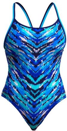 Funkita Diamond Back One Piece Badeanzug f&uuml;r Damen | blau