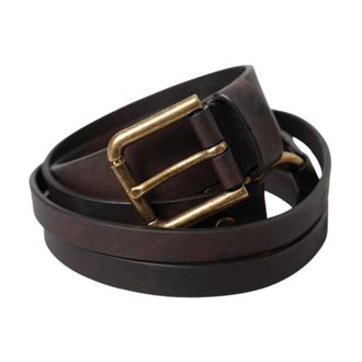 Dolce & Gabbana Belts, female, Brown, Size: ONE SIZE Leather Belt