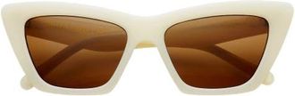 Freyrs Eyewear Siena Cat Eye Sunglasses in Milky White at Nordstrom