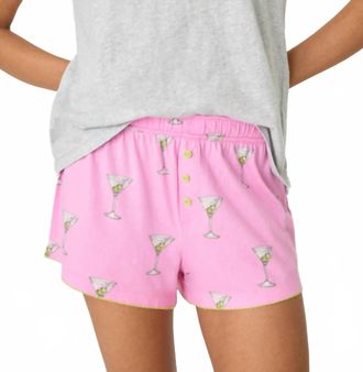 PJ Salvage Playful Prints Drinks Pj Shorts In Pink