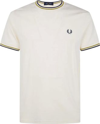Fred Perry Katoenen T-shirt - Beige