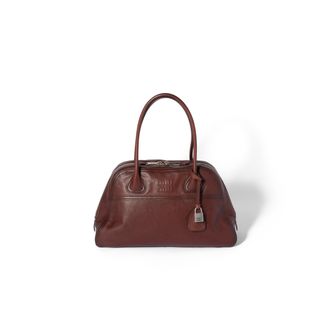 Miu Miu Vivant Leather Bag, Woman, Briarwood