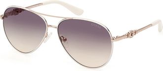 Guess GU7885-H 21P Womens Sunglasses White Size 58
