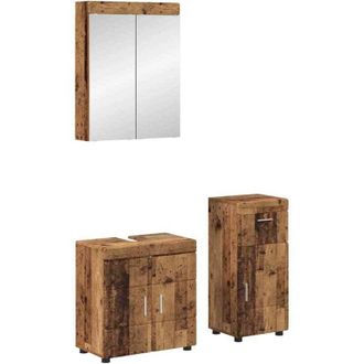 vidaXL Juego De Muebles De Ba&ntilde;o Con Caj&oacute;n Tulum Madera Vieja Vidaxl