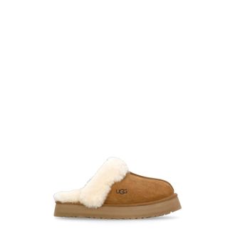 UGG Ugg, Schoenen, Dames, Bruin, 37 EU, Leer, Disquette Slipper