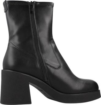 Tamaris Elegante Haklaarzen - Dames - Laarzen met Hak - Zwart - 38 EU - Schoenen