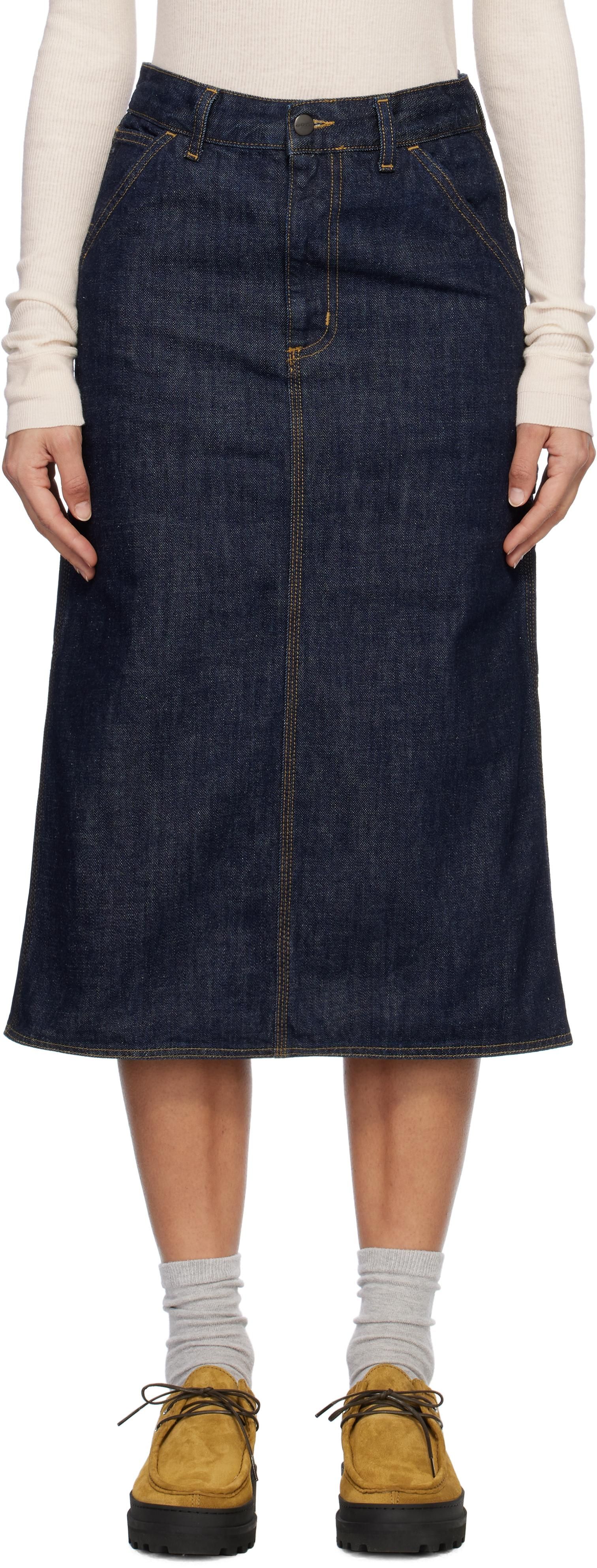 スカート PINKO Woman Skirt Gnawed Blue 104678A2F2 ABB Pleated midi skirt with floral print PINKO → Shop Online