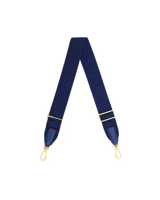 Hammitt Hammitt Webbing Crossbody Strap Riviera Navy Brushed Gold