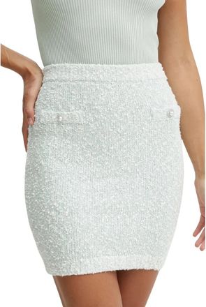Guess Dorothy Sweater Skirt - Dames - Korte rokken - Groen - L - Katoen - Rokken