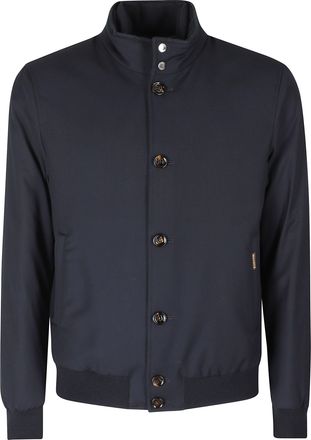 Moorer Dark Blue Janos Pum Nylon Jacket