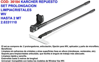 Karcher Extensi&oacute;n Telesc&oacute;pica Para Limpiador A Vapor 26331440