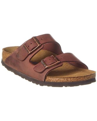 Birkenstock Womens Arizona Oiled Nubuck Narrow Sandal