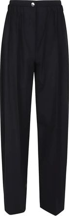 Max Mara elastic-waist trousers - Black