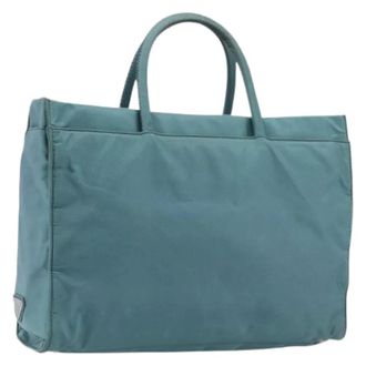 Prada Bolso Tote de Nylon Pre-owned - Pre-owned - Mujer - Azul - ONE SIZE