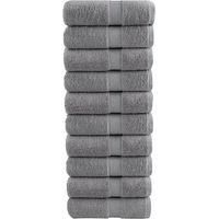 OEM Toallas De Mano Premium Solund, Juego De 10 Unidades. Gris, 30 X 50 Cm, 600 G/m&sup2;. - Crezuo