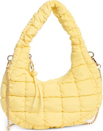 Urban Expression Small Nylon Hobo Bag in Yellow at Nordstrom Rack