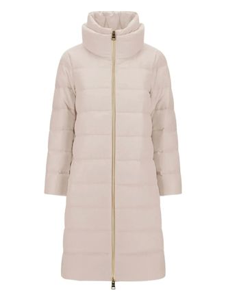 Herno high-neck quilted coat - Neutrals