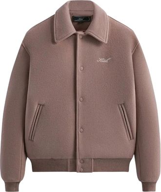 Kith Coaches jack met elleboogpatch - Roze