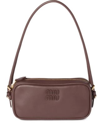 Miu Miu Borsa mini in pelle - Marrone