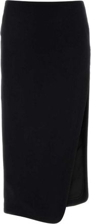 Ann Demeulemeester Black felt Oline skirt