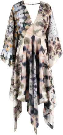 Dior Silk Smock Dress with 3/4 Sleeves Size XS