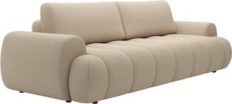 Vente-Unique Sof&aacute; cama de 4 plazas en tejido beige FRIDORA