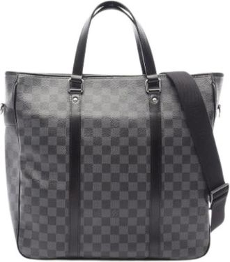 Louis Vuitton Pre-owned Tote Bag - Heren - Vintage Shopper - Zwart - ONE Size - Leer - Vintage