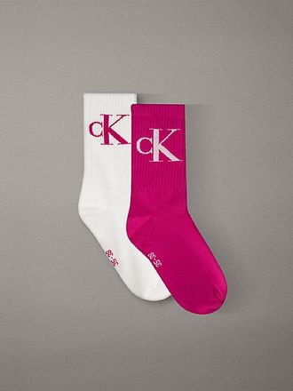 Calvin Klein 2 Pack Soft Cotton Stretch Crew Socks